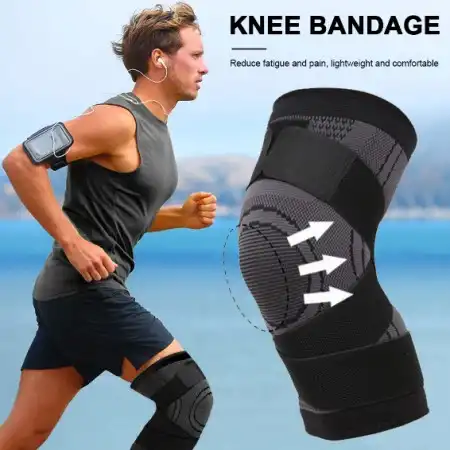Black (১ পায়ের ) Knee Pain Reducer Knee pad